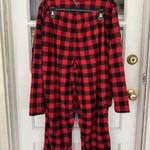 Jammies For Your Families Women's Pajamas Buffalo Red Black Check Women Sz L Size L Photo 3