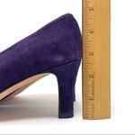 LARRY STUART vintage dark plum suede heels, made in Italy, size 7.5 Photo 8