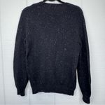 Guess Original Jeans Black White Speckled Crewneck Pullover Sweater Logo Graphic Photo 2