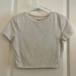 Target white basic crop top Photo 0