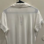Eberjay Eberjey NWT Malou TENCEL Modal Lace Short Sleeve PJ TOP ONLY Ivory Med Cozycore Photo 5
