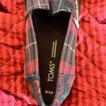 Toms Tom’s  Platform Loafers Women Size 6.5 Red Plaid With Patchwork Photo 6