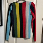 Diane Von Furstenberg 💙  Orchid Metallic Striped Sweater Photo 3