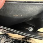 Good American Black Heel Ankle Boot Size 12 Patent Croc Embossed Square Toe NEW Photo 1