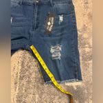 Crazy Train  Ripped Blue Jean Shorts Photo 5