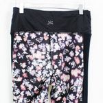 Splendid Black Pink Watercolor Floral High Waist Active Leggings Photo 5