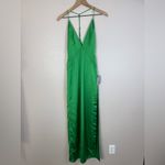 Katie May  Holly Satin Maxi Gown Emerald Green XS NEW $298 Revolve Photo 8