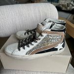 Golden Goose New Slide Mid Top Mids Slides Glitter Leather Sneakers Photo 3