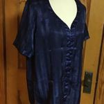 Vintage 80s Victoria secret navy blue pajama top Photo 7