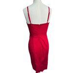 Banana Republic Red Sweetheart Neck Sheath Dress Cocktail Midi Tall Women's 2 Photo 4
