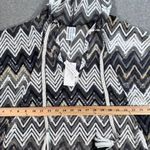 Trina Turk Coverup Poncho Crochet Hooded Womens Size XS/S Gold/Gray/White Photo 6