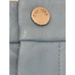 Nanushka Silke Pants in Azure Small New Womens Vegan Faux leather Blue Trousers Photo 5