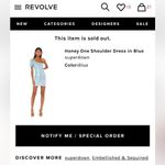 superdown Honey One Shoulder Dress in Blue NWT Bodycon NWT Mermaid Puff Sleeve Photo 4