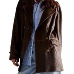 We The Free  Top Notch Orchid Leather Pea Coat Size XL New w/ Tag MSRP $698 SOO Photo 7