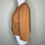 Vintage Cropped Bolero Jacket Rust Black Piping Sz Small Brown Photo 2
