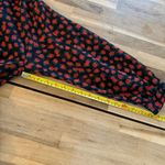 ZARA NWT  Black & Red Floral Long Sleeve Mini Dress XS Photo 5