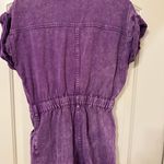 Denim Purple Romper Size M Photo 3