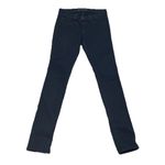 J Brand  Black Low Rise Skinny Pencil Leg Jeans Size 28 | Goth Grunge Moto Biker Photo 2