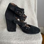 Laurence‎ Dacade Maja Multi Buckle Strap Heels Pumps Black Suede Size 38 READ Photo 7