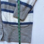 Design History  Grey White Blue Button Down Cardigan Size Small NWT Photo 6