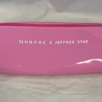 Jeffree Star Morphe X  Pink Vinyl Makeup Brush Pouch Bag 9”W x 3.5”H Photo 0