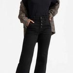 Everlane Wide Leg Jeans High Rise Button Fly Pockets in Black Size 29 Photo 0