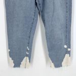 Just Black Denim Womens Cotton Mid-Rise Cropped Jeans Blue Bleach Washed Size 27 Photo 12