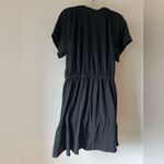 Grey State Black Short Sleeve Drawstring Mini Dress Women’s Size L NWT Size L Photo 3