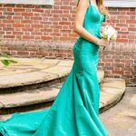 Sherri Hill Emerald Green Backless Gown Photo 2
