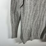 Vince  Cashmere Wool Pullover Crew Neck Ribbed Geometric Sweater Light Gray Sz XS Photo 5