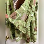 Ashro Green and Brown Bell Sleeve Dress/Shirt Size 3X Photo 4