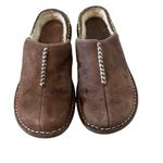 UGG  Kohala brown leather clogs sheepskinn lined size 6 women’s outdoor slippers Photo 1