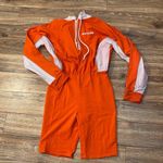 ALVY LUXE Romper Hooded Long Sleeve Orange/White Photo 2