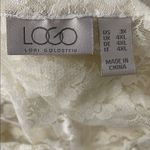 LOGO By Lori Goldstein  Ivory Lace Tank Top Photo 3