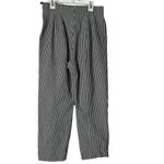 ESCADA‎ High Rise Crop Pants Womens 38 Black White Gingham Plaid Preppy Academia Photo 11
