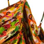 Carolina K Yellow Multicolor Floral Halter Sleeveless Cutout Midi Dress Size S Photo 3