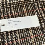 L'Agence L’Agence Kimora Sweatshirt Womens Small Off The Shoulder Brown Plaid Photo 4