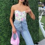 ZARA NWT  FLORAL SWEETHEART NECK CORSET Photo 8