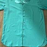 Victoria's Secret Vintage 90s  Womens M/L Oversized Sleep Shirt Dress Satin Trim Photo 2