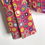 Violet+Claire  ladies colorful retro funky artsy button up shirt top size small Photo 5