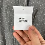 Victoria's Secret 3/$30  | Gray Polka Dot Sleeveless Button Shirt Dress M Photo 3