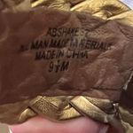 Audrey Brooke  9.5 Shakes Brown Gold Weave Espadrille Platform Wedge Sandals Photo 9