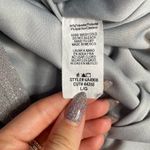 7DAY WKND Large Silver A Line Midi Dress NYE Glitter Sparkle Tank Grey Prom Photo 3