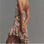 ASTR The Label Floral Print Halter Neck High Low Dress Pink Green Size L Size L Photo 9