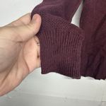 American Eagle  Women’s Maroon Knit Sweater Size Small Long Sleeve Pullover Photo 2