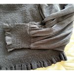 Pilcro  Ruched Longsleeve Printed Smocked Feminine Boho Blouse Size S Photo 4