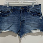 We The Free  button front distressed denim shorts‎ size 31 Photo 0