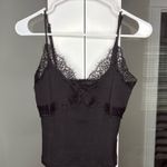 J.Crew Lace Trim Camisole Tank Top Black Photo 0