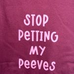 Gildan Funny Tank top shirt Stop Petting my Peeves Cotton Small unisex NWOT Photo 1