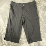 Columbia Womens 8 Black Nylon Knee Pant Black Hiking Sporty Swim Beach Travel Photo 0